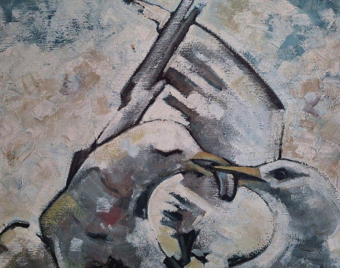 Antony de Baat (1945) - vechtende meeuwen, Antiquités & Art, Art | Objets design