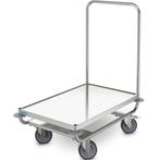 Platformwagen | RVS | Max. 120kg | Wielen (Geremd) +, Zakelijke goederen, Verzenden, Nieuw in verpakking