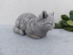 Beeld, dreaming cat - 16 cm - cast stone