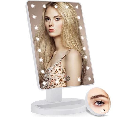 Strex Make Up Spiegel met LED verlichting - Wit - 3, Maison & Meubles, Accessoires pour la Maison | Miroirs, Envoi