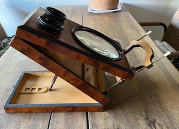 Onbekend Met 120 dubbele fotos Stereoscoop beschikbaar voor biedingen