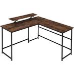 tectake Bureau Melrose 140x130x76,5cm - Industrieel hout don, Huis en Inrichting, Verzenden, Nieuw