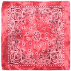Fako Fashion® - Paisley Bandana - Tie Dye - Acid Wash - Rood, Verzenden, Nieuw
