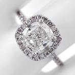 IGI Certified 1.86 Carat HSI and Pink Diamonds Ring - Ring