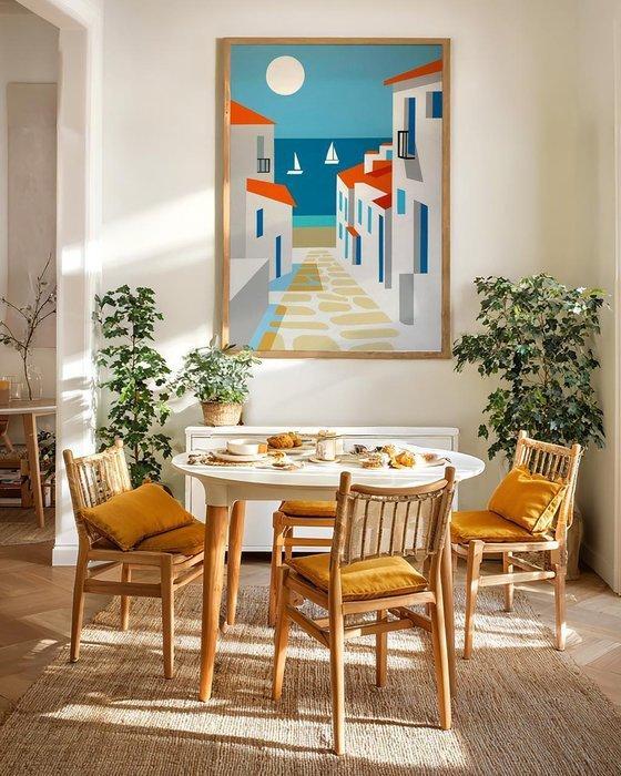 Nelson F. León - Horizonte Azul XL- (NO Reserve), Antiek en Kunst, Kunst | Schilderijen | Modern