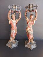 Chinoiserie - Kandelaar (2) - Zinklegering