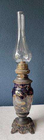 Olielamp - Brons, Glas, Messing, Porselein, Antiek en Kunst