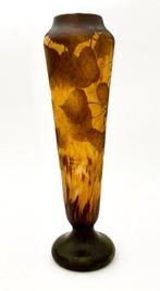 Daum - Vase  - Verre - Feuilles dautomne - 41 cm, Antiquités & Art, Antiquités | Verre & Cristal