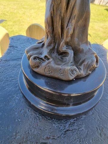 Beeld, Bronze XL Fairy - 49 cm - Brons, Marmer