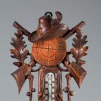 Themacollectie - Zwarte woud houtsnijwerk thermometer