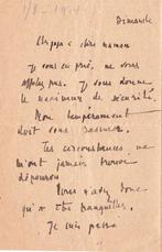 Albert Londres - Lettre autographe signée à ses parents, Verzamelen, Nieuw