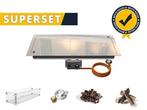 Gofire SUPERSET inbouwbrander rechthoek 79 x 36 | Flexibel, Tuin en Terras, Vuurtafels, Verzenden, Nieuw