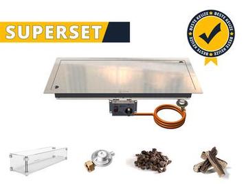 Gofire SUPERSET inbouwbrander rechthoek 79 x 36 | Flexibel, Verzenden