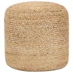 vidaXL Poef handgemaakt 40x45 cm jute, Huis en Inrichting, Zetels | Voetbanken en poefs, Verzenden, Nieuw