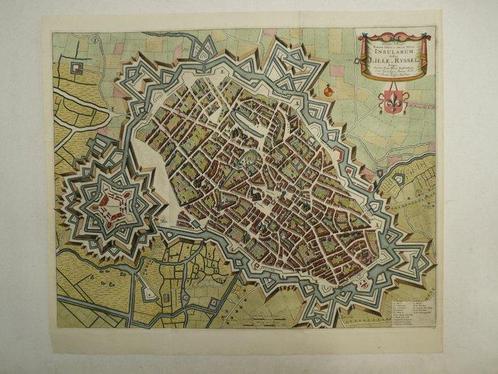 Frankrijk - Lille; Pieter Vander Aa - Accurata descriptio, Boeken, Atlassen en Landkaarten