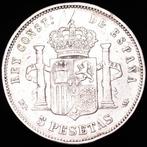 Spanje. Alfonso XIII. 5 Pesetas Ceca de Madrid, 1889 MP-M