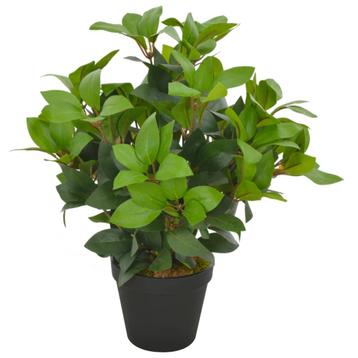 vidaXL Kunstplant met pot laurierboom 40 cm groen, Verzenden