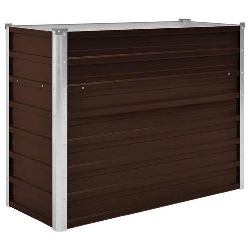 Metalen Plantenbak Verhoogd Bruin 100x40cm | OP=OP | Goed..., Tuin en Terras, Bloembakken en Plantenbakken, 60 cm of meer, 100 cm of meer