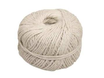 Jutetouw gebleektl viji rope 3 ply rol 200gr bindtouw