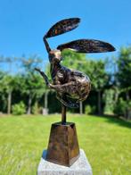 Beeldje - Leaping hare - Brons