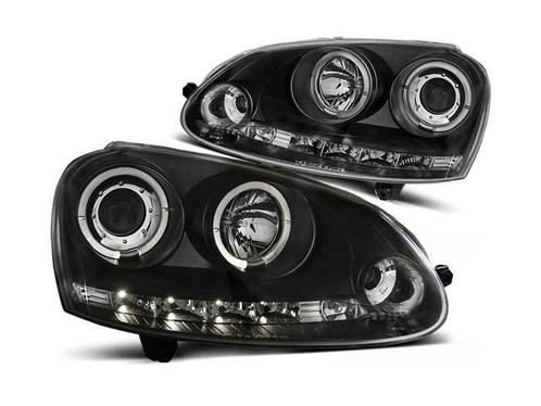 LED Angel Eyes koplamp units geschikt voor VW Golf 5, Autos : Pièces & Accessoires, Éclairage, Envoi