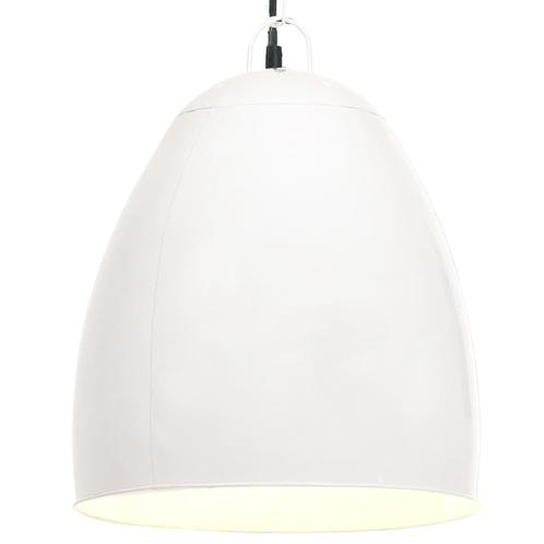 vidaXL Hanglamp industrieel rond 25 W E27 42 cm wit, Huis en Inrichting, Lampen | Overige, Nieuw, Verzenden
