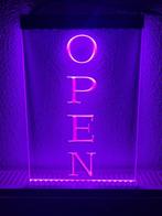 OPEN neon bord lamp LED verlichting reclame lichtbak VERTICA, Verzenden, Nieuw