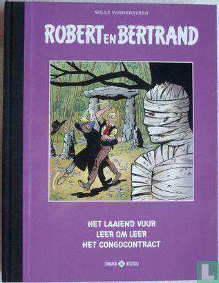 Robert en Bertrand - Het laaiend vuur + Leer om leer + He..., Boeken, Stripverhalen, Zo goed als nieuw, Eén stripboek, Verzenden