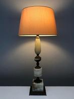 Lampe de table en laiton en combinaison onyx - Laiton, Onyx