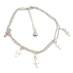 Fako Bijoux® - Enkelbandje - Kruisjes, Verzenden, Nieuw