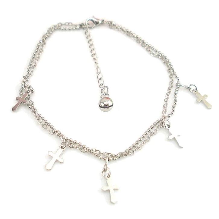 Fako Bijoux® - Enkelbandje - Kruisjes, Handtassen en Accessoires, Enkelbandjes en Enkelkettinkjes, Verzenden