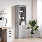 vidaXL Highboard 50x35x180 cm spaanplaat grijs Sonoma, Huis en Inrichting, Verzenden, Nieuw