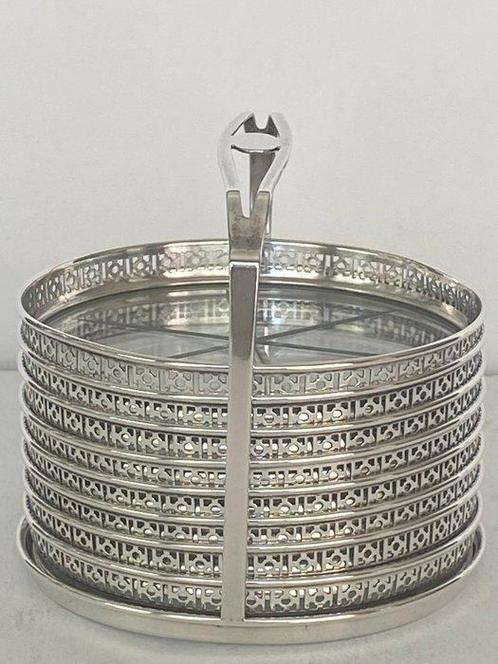 Webster - Webster - Onderzetter (8) - .925 zilver - Sterling, Antiek en Kunst, Antiek | Zilver en Goud