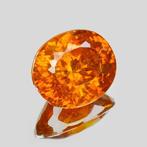 1 pcs Oranje Sfaleriet - 13.33 ct - nternational Colored, Nieuw