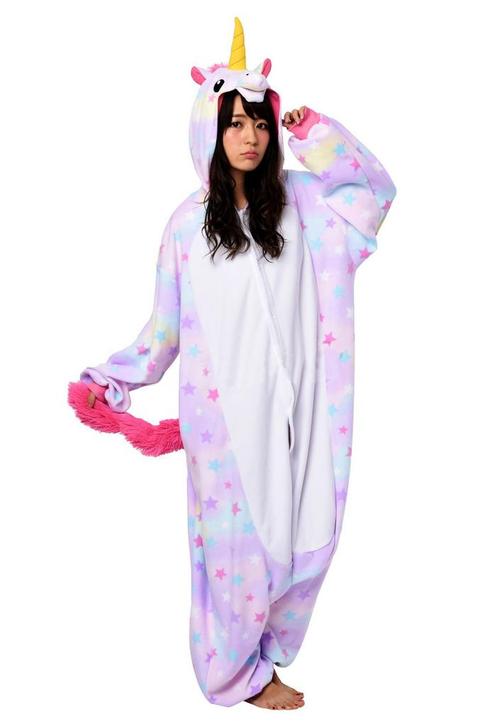 Onesie Sterren Eenhoorn Pak L-XL Eenhoornpak Unicorn Kostuum, Kleding | Heren, Carnavalskleding en Feestkleding, Nieuw, Ophalen of Verzenden