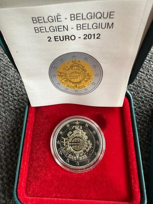 België. 2 Euro 2012/2015 (4 stuks) Proof (Zonder, Postzegels en Munten, Munten | Europa | Euromunten