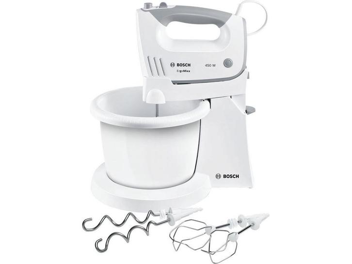 Bosch MFQ36460 - Handmixer - 450W 5 snelheden - Grijs/Wit, Elektronische apparatuur, Keukenmixers, Zo goed als nieuw, Verzenden