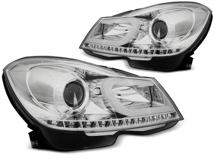 Koplampen | Tube-Light | Mercedes-Benz C-Klasse W204 2011-20, Auto-onderdelen, Verlichting, Nieuw, Mercedes-Benz, Verzenden