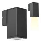 Wandverlichting modern Kevin Muurlamp Zwart, Tuin en Terras, Verzenden, Nieuw