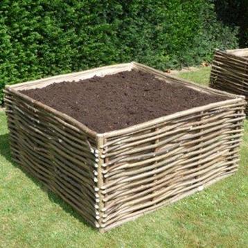 Moestuinbak hazelaar 120x60x60 cm, Verzenden