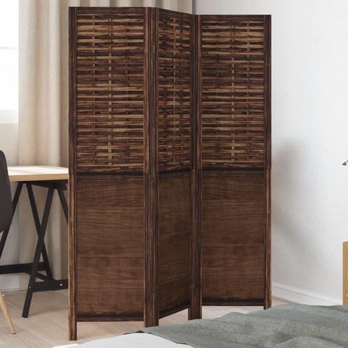 vidaXL Kamerscherm met 3 panelen massief paulowniahout, Huis en Inrichting, Woonaccessoires | Overige, Nieuw, Verzenden