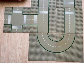 Lego Grondplaten - Messenger bag + 11 road/baeeplates