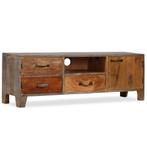 vidaXL Tv-meubel vintage 118x30x40 cm massief hout, Maison & Meubles, Armoires | Mobilier de télévision, Verzenden