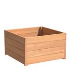 Hardhouten plantenbak Sevilla 100x100x57,4cm - Met bodem, 100 cm of meer, Vierkant, Nieuw, 30 tot 60 cm