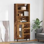 vidaXL Highboard met lade Oud Hout 69,5 x 34 x 180 cm, Huis en Inrichting, Kasten | Dressoirs, Verzenden, Nieuw