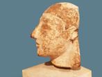 Cypriotisch Terracotta Hoofd van een Kouros - 11.4 cm