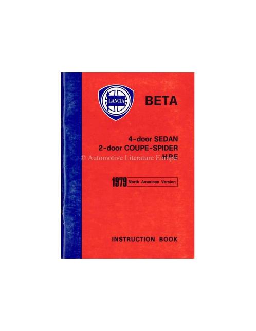 1979 LANCIA BETA INSTRUCTIEBOEKJE ENGELS (USA), Auto diversen, Handleidingen en Instructieboekjes, Ophalen of Verzenden