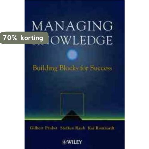 Managing Knowledge 9780471997689 Gilbert J. B. Probst, Boeken, Overige Boeken, Gelezen, Verzenden