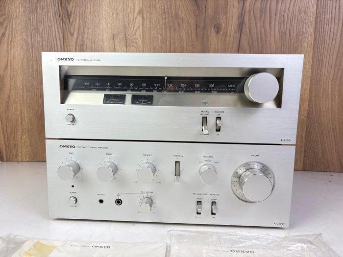 Onkyo - A-3100 Amplifier + T-3100 Tuner Hifi-set, TV, Hi-fi & Vidéo, Radios