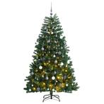vidaXL Kunstkerstboom met scharnieren 300 LEDs en, Diversen, Kerst, Nieuw, Verzenden